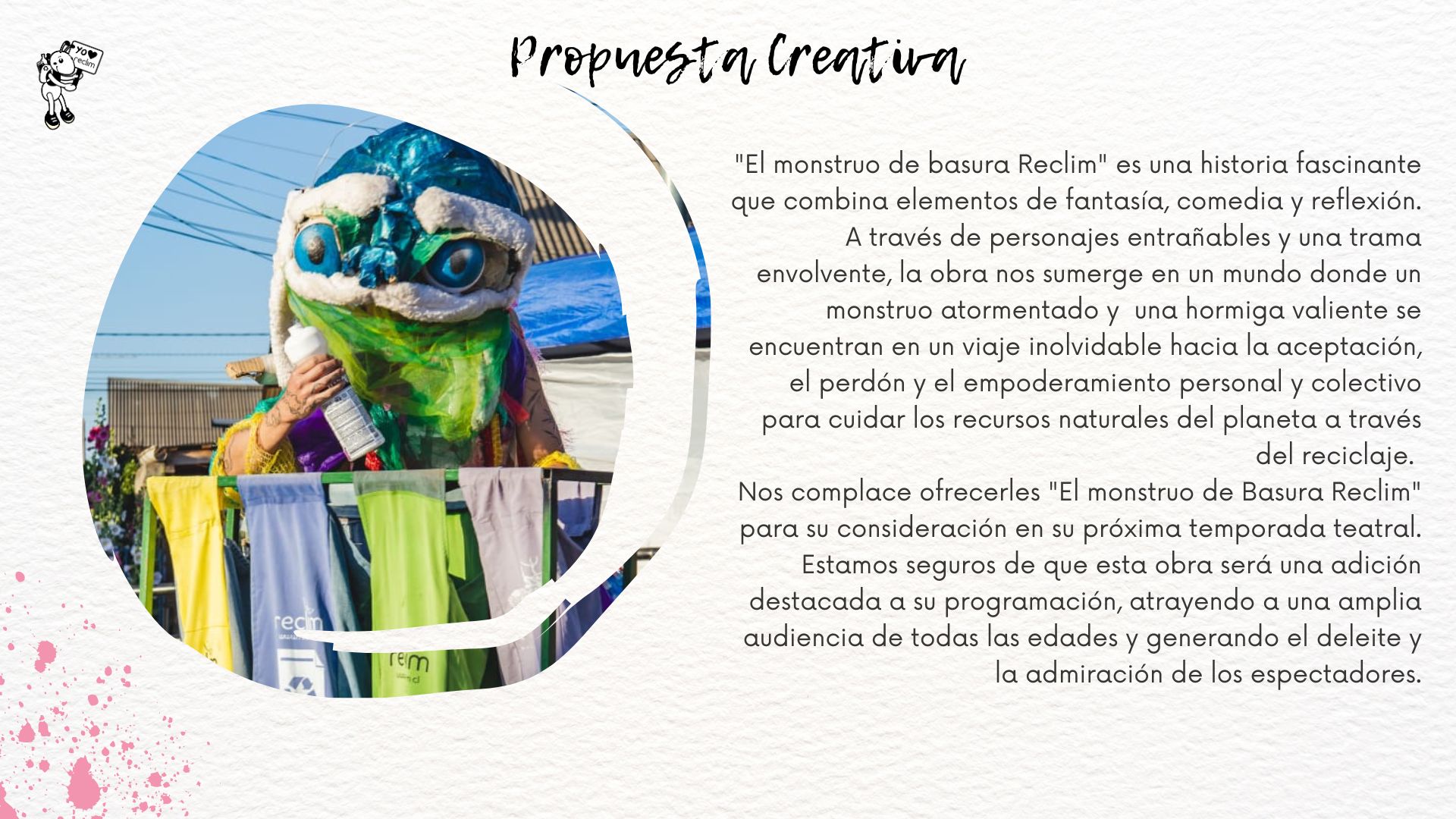Obra de Teatro El Monstruo de Basura en acción